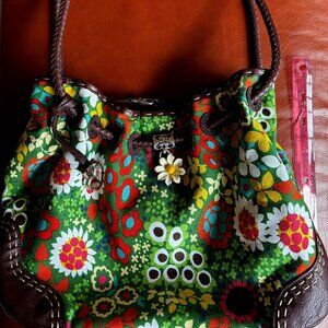 New Brighton Floral Tote with Brighton Certification and Numbered Leather Tag